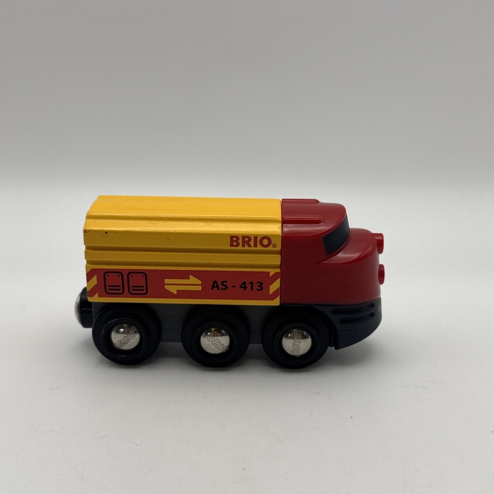 Brio World Wooden Railway Intercity Red & Yellow Diesel Train AS 413
